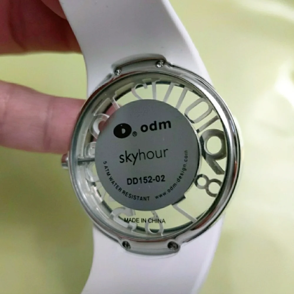 Unisex ODM Sky Hour White Big Faced Watch